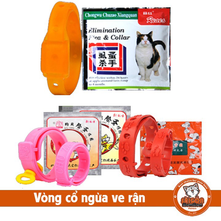 Vòng Cổ Chống Rận Ngăn Ngừa Diệt Ve Rận Bọ Chét