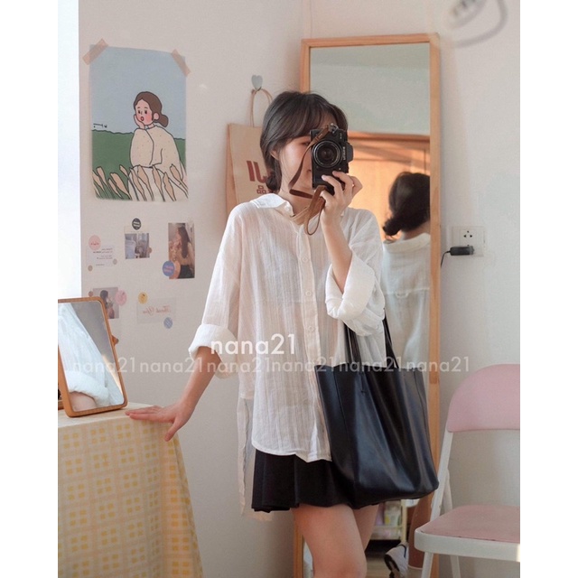 Áo sơ mi trơn A183