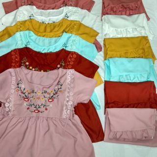 Đồ bộ lửng thêu hoa siêu xinh (có nơ thắt eo)
