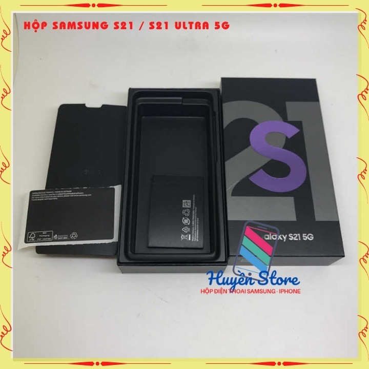 Vỏ hộp đựng máy samsung galaxy S21 5G và S21 Ultral 5g cho máy không box nâng thành Fullbox