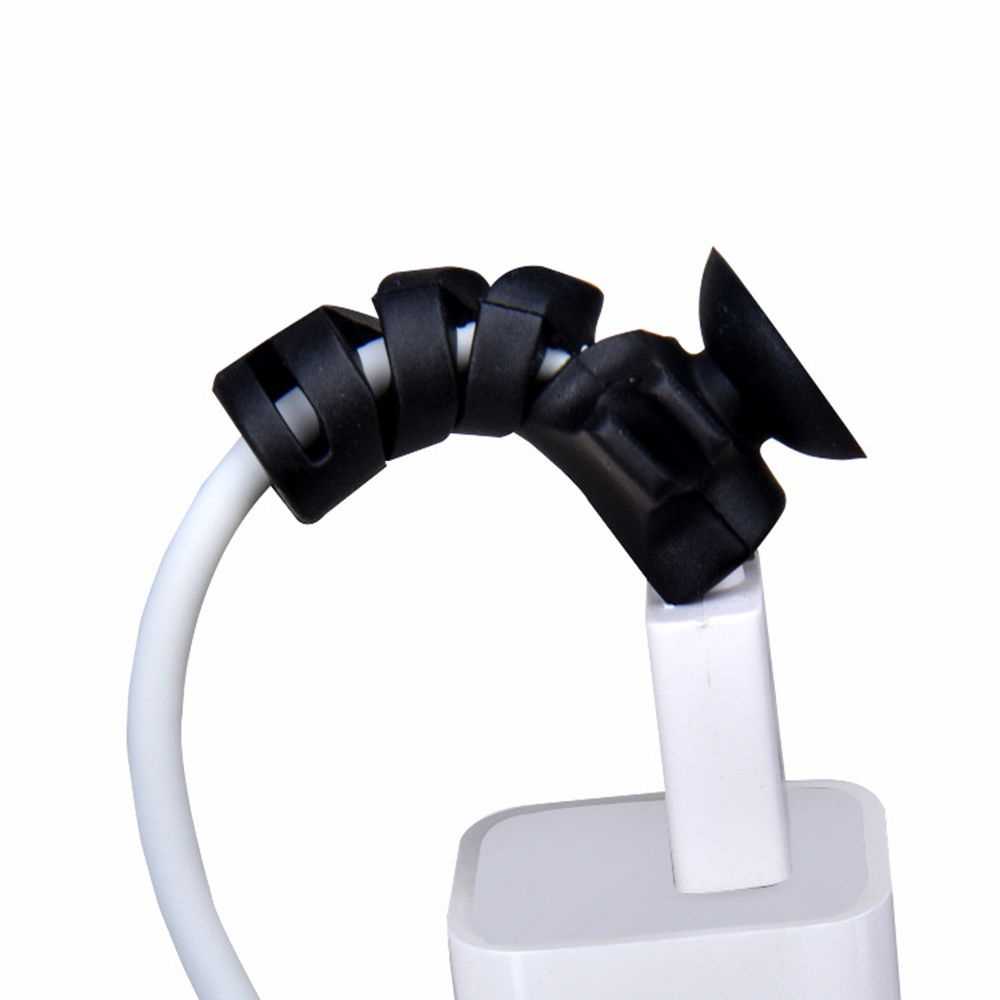 Set 2 vỏ bảo vệ dây cáp dữ liệu bằng silicon mềm có giác hút tiện dụng