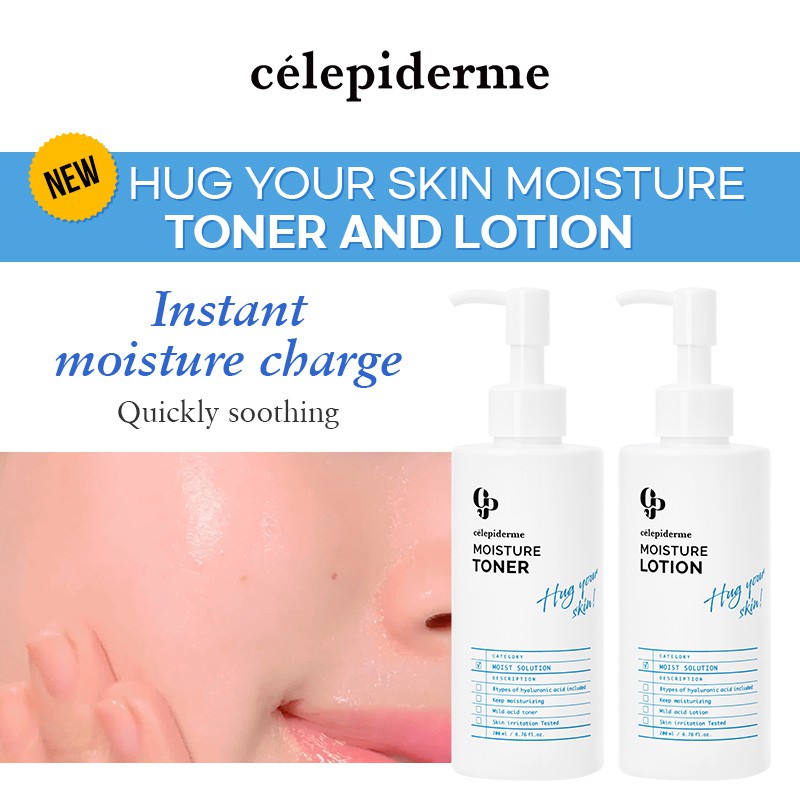 Kem dưỡng làm trắng cải thiện nếp nhăn CELEPIDERME HUG YOUR SKIN MOISTURE LOTION