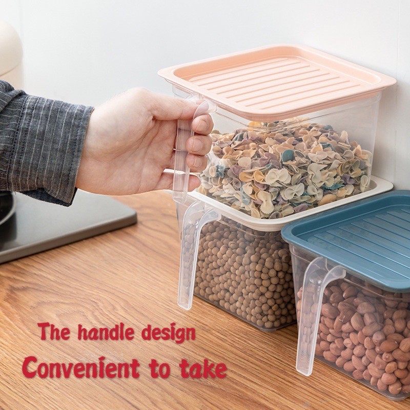 Hộp nhựa bảo quản tươi thực phẩm đa dụng có nắp đậy tiện dụng