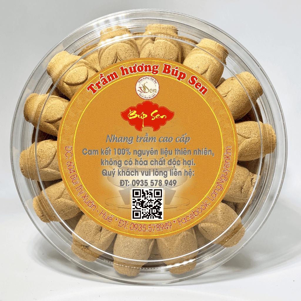Hương Nụ Trầm thơm sạch hộp 35 viên to cháy tầm 15-20p - Nhang Trầm Sạch Búp Sen