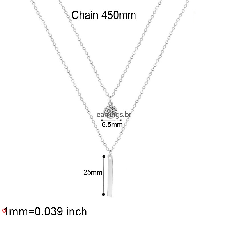 Dây chuyền thời trang hai lớp mặt tròn đính đá toàn diện cao cấp dành cho nữ