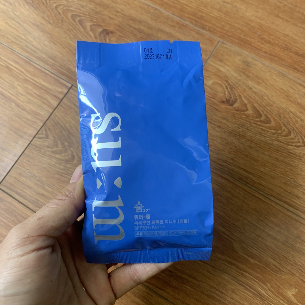 Lõi phấn nước cho da dầu SU:M37 xanh Water Full CC Cushion Perfect Finish Special Edition SPF50+/PA+++