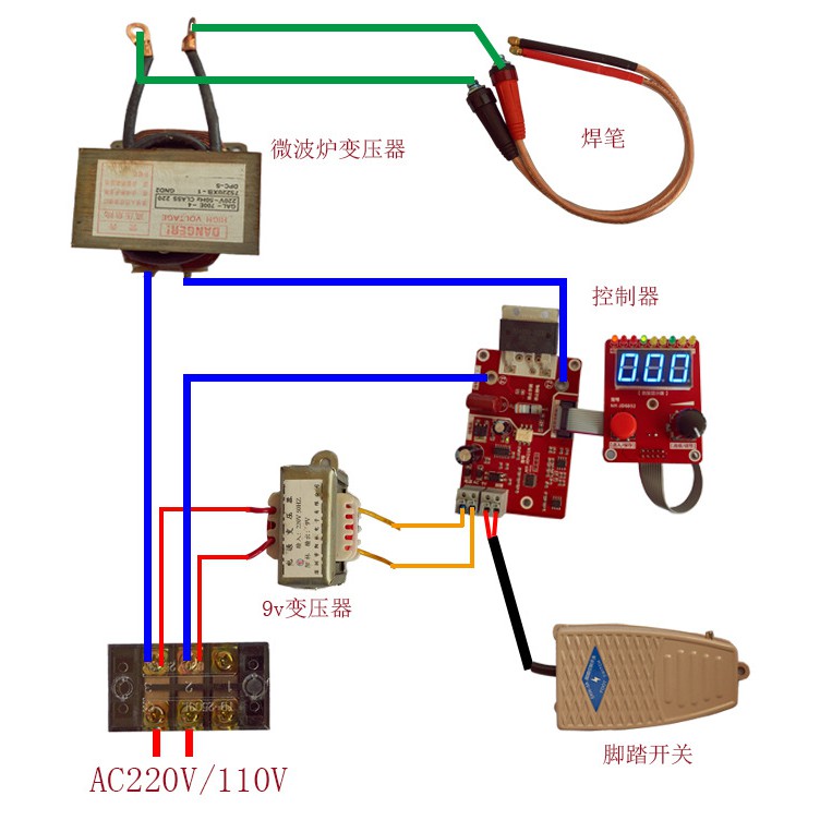 NY-D02 bộ mã hóa xung kép chính xác tại chỗ máy hàn bộ điều khiển máy biến áp bảng điều khiển thời gian hiện tại