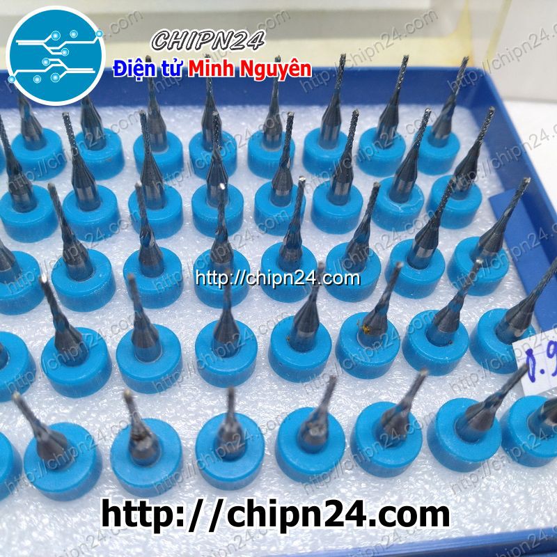 [1 CÂY] Mũi phay mạch in CNC 0.9mm