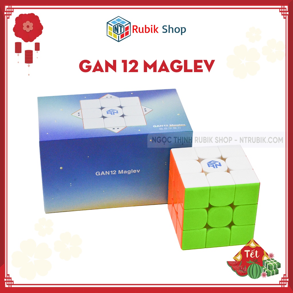 [Siêu Phẩm 2021] Rubik 3x3x3 GAN 12 SERIES 3 phiên bản: Maglev &amp; Gan 12M LEAP Stickerless không viền (Hãng Mod Nam châm)