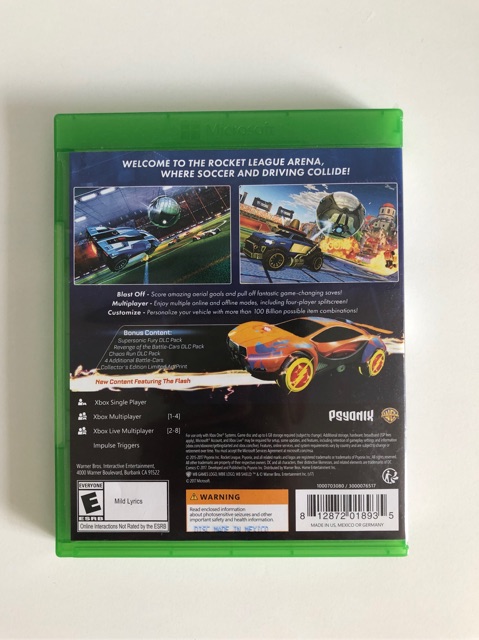 Đĩa Rocket League Collector’s Edition XBOX ONE 9/10 (sự dụng rồi/used)