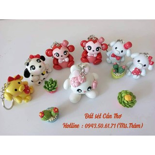 Đất sét nặn tượng chibi, thức ăn