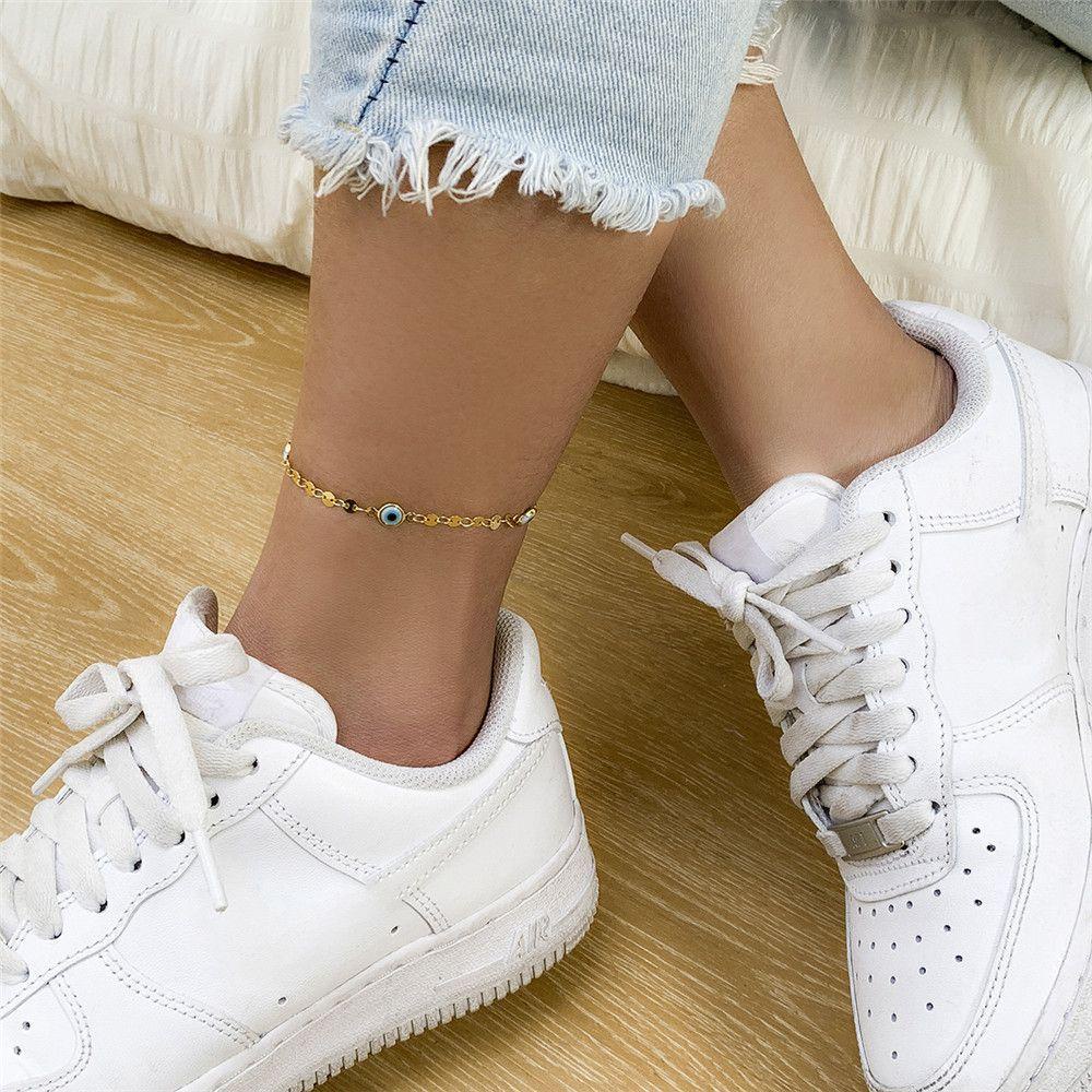 Vòng cổ Đeo Hông Hình Đôi Mắt Quỷ Đính Kim Sa Phong Cách Boho Thời Trang Cho Nữ