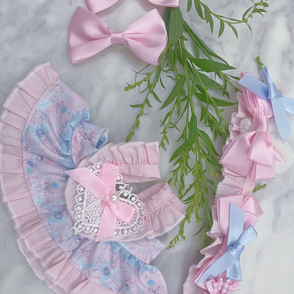 20cm cotton doll clothes non-attribute doll multi-point set 20cm Xing Dailu the same lovely dress