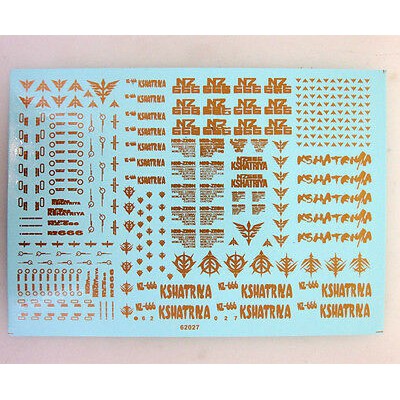 Decal nước dán mô hình MG HG Kshatriya - Water Sticker Tool hobby