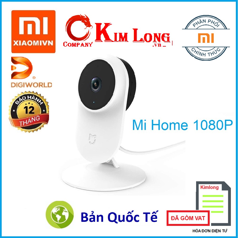 Camera quan sát Xiaomi 1080P MI HOME SECURITY Bản Quốc Tế - Chính hãng Digiworld | BigBuy360 - bigbuy360.vn