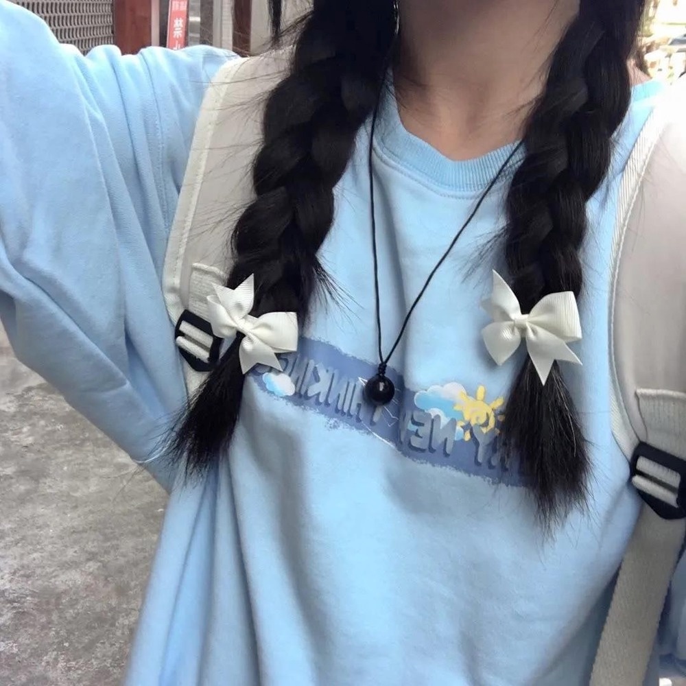 Áo thun sweater tay dài dáng rộng in hình cá tính cho học sinh