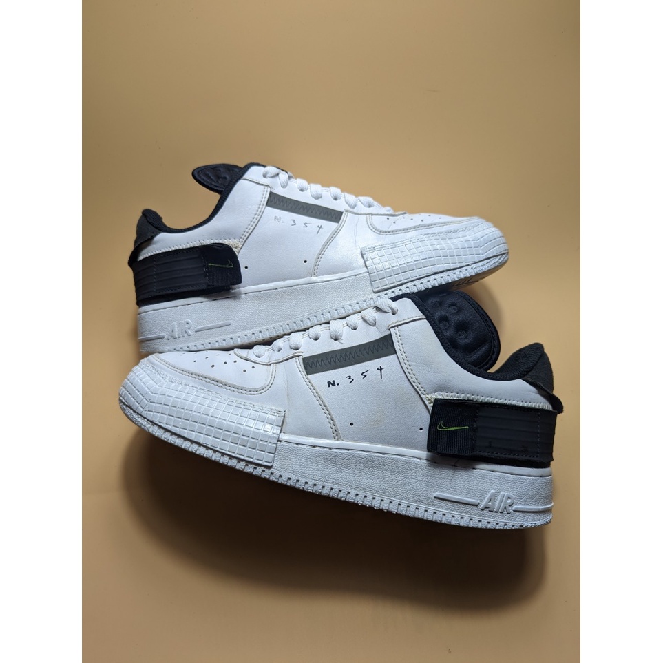 Giày 2hand Nike Air Force 1 Type White Black Volt - AT7859-101 - Giày Cũ Sài Gòn