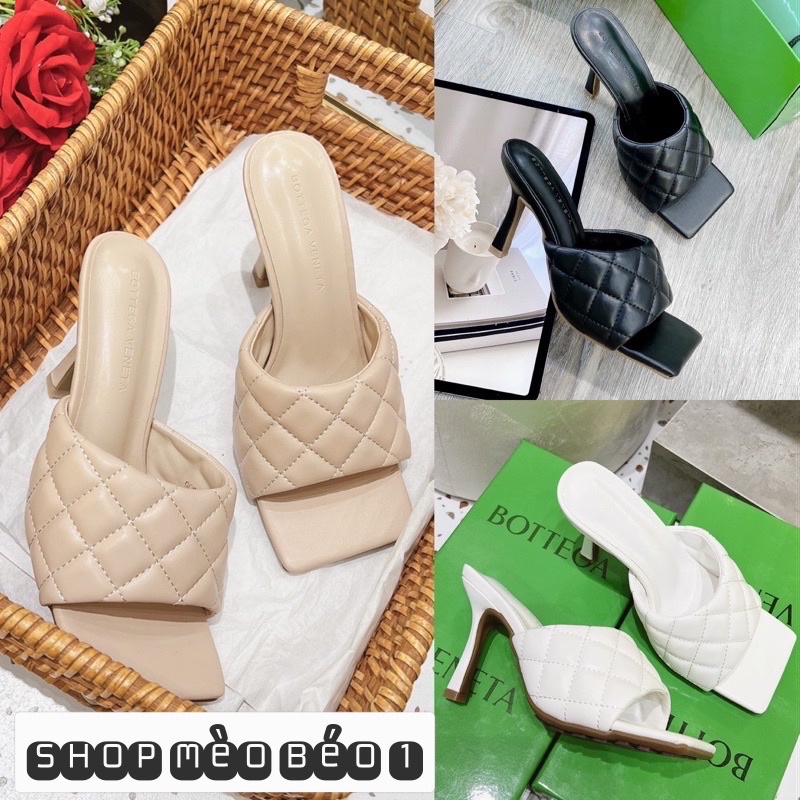 Guốc quai ngang trần chỉ gót nhọn fullbox hàng quảng châu cao cấp