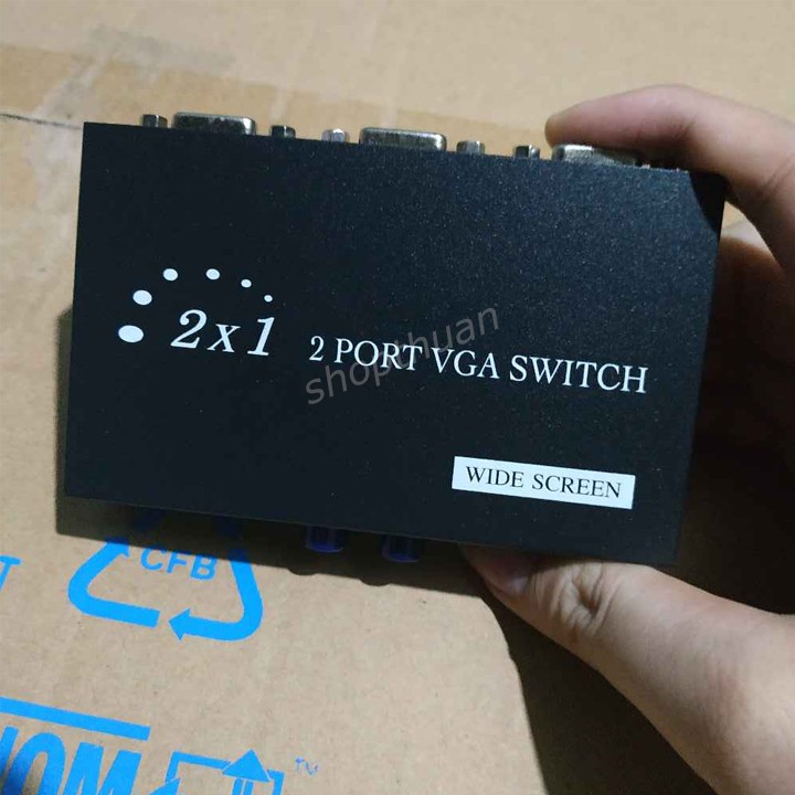 2 CPU Ra 1 Màn Hình (Bộ Chia VGA Video Switch)