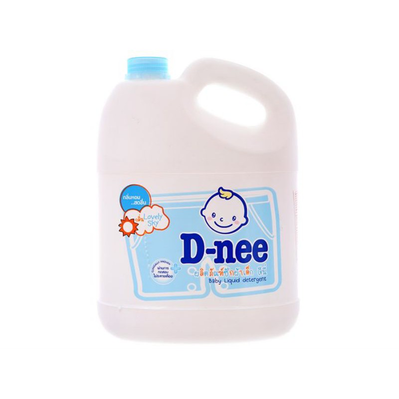 Nước giặt dnee xanh 3L mẫu mới nắp Neo chính hãng thái lan