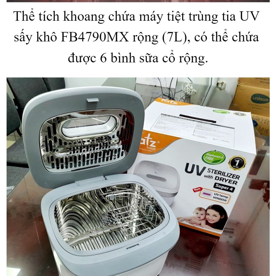 Máy Tiệt Trùng Sấy Khô bằng tia UV Fatz Baby Super 1 - FB4700MX