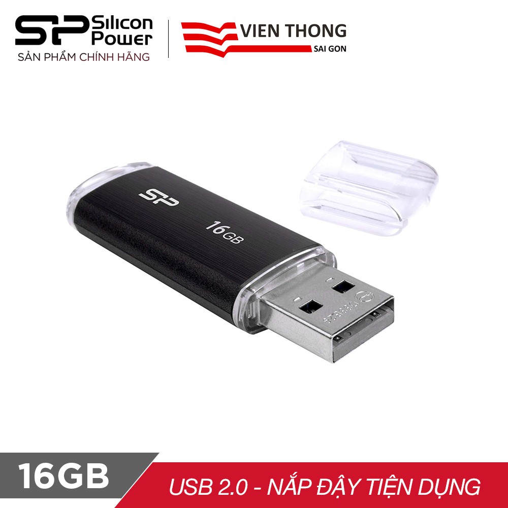 USB 2.0 Silicon Power U02 16GB tốc độ chuẩn