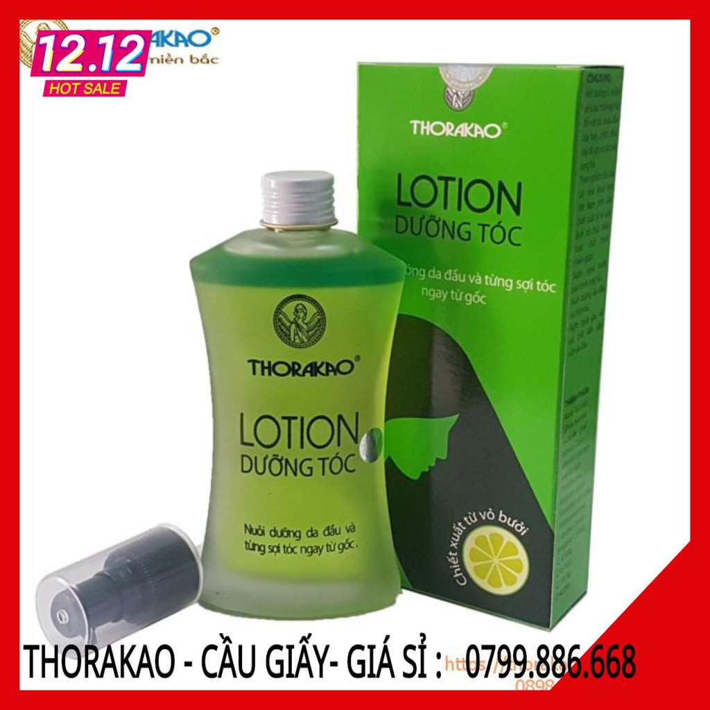Lotion dưỡng tóc tinh dầu bưởi kích thích mọc tóc Thorakao 120ml