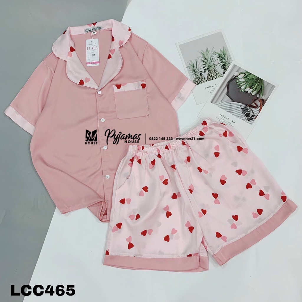 Bộ Đồ Ngủ - Đồ Mặc Nhà Satin Cộc Đùi - Luala Pyjamas