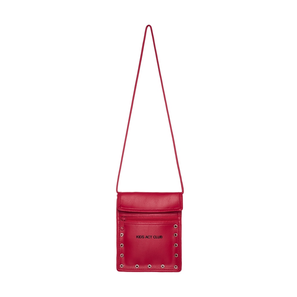 Túi Da đeo chéo màu đỏ NECK BAG - RED
