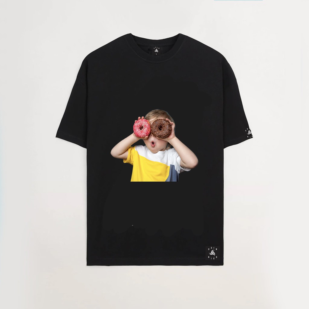 Áo thun tay lỡ Baby Donut, áo phông oversize ngắn tay không cổ unisex Odin Clothing | BigBuy360 - bigbuy360.vn