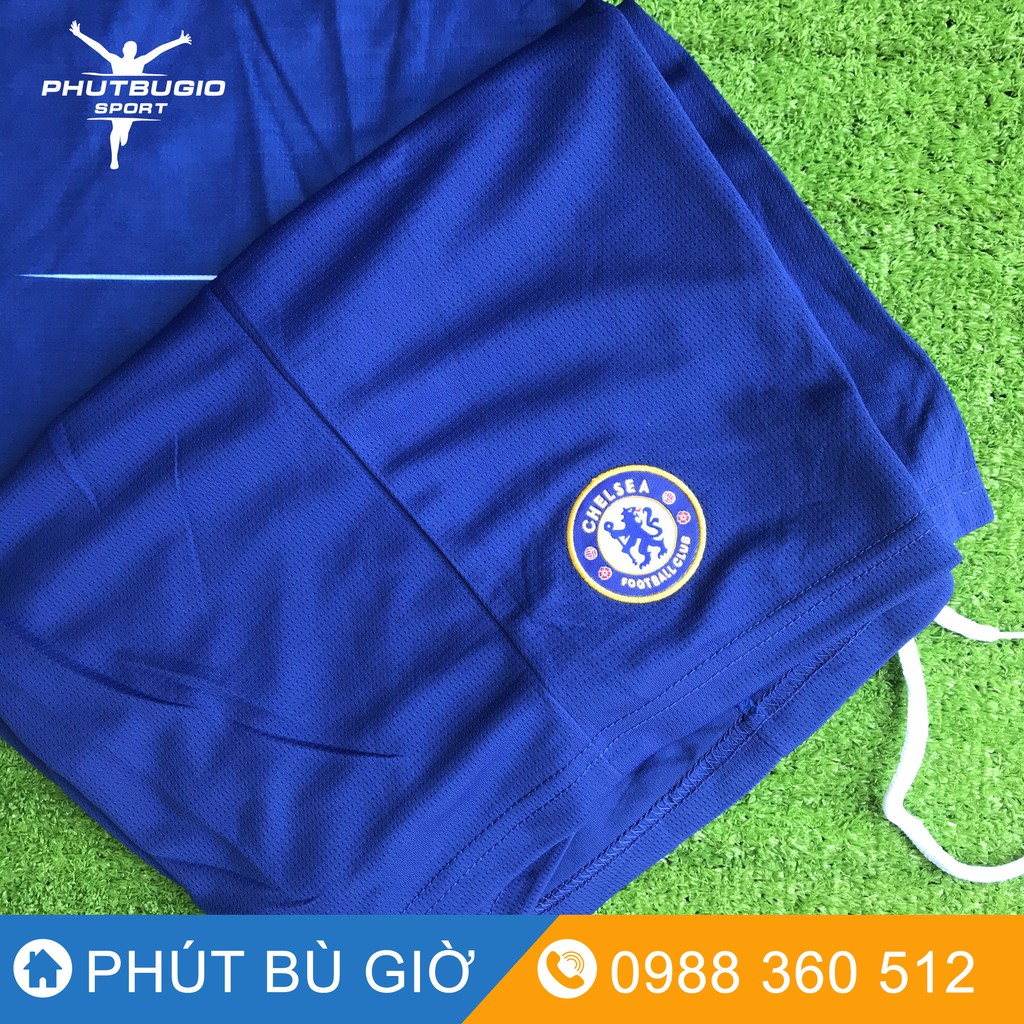 /ẢNH THẬT/ Bộ quần áo bóng đá/ Áo đá banh CLB CHELSEA XANH DƯƠNG THUN THÁI CHUẨN ĐẸP - Phút Bù Giờ Sport