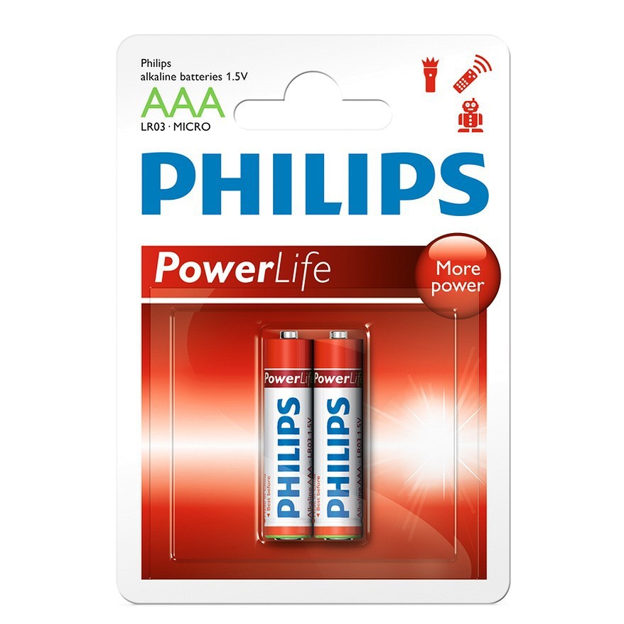 Hộp 12 Vĩ Pin 2 Viên AAA Alkaline Philips