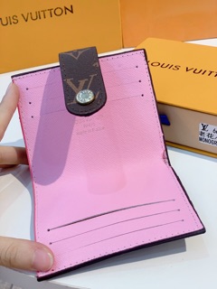 Ví cài thẻ fullbox cam