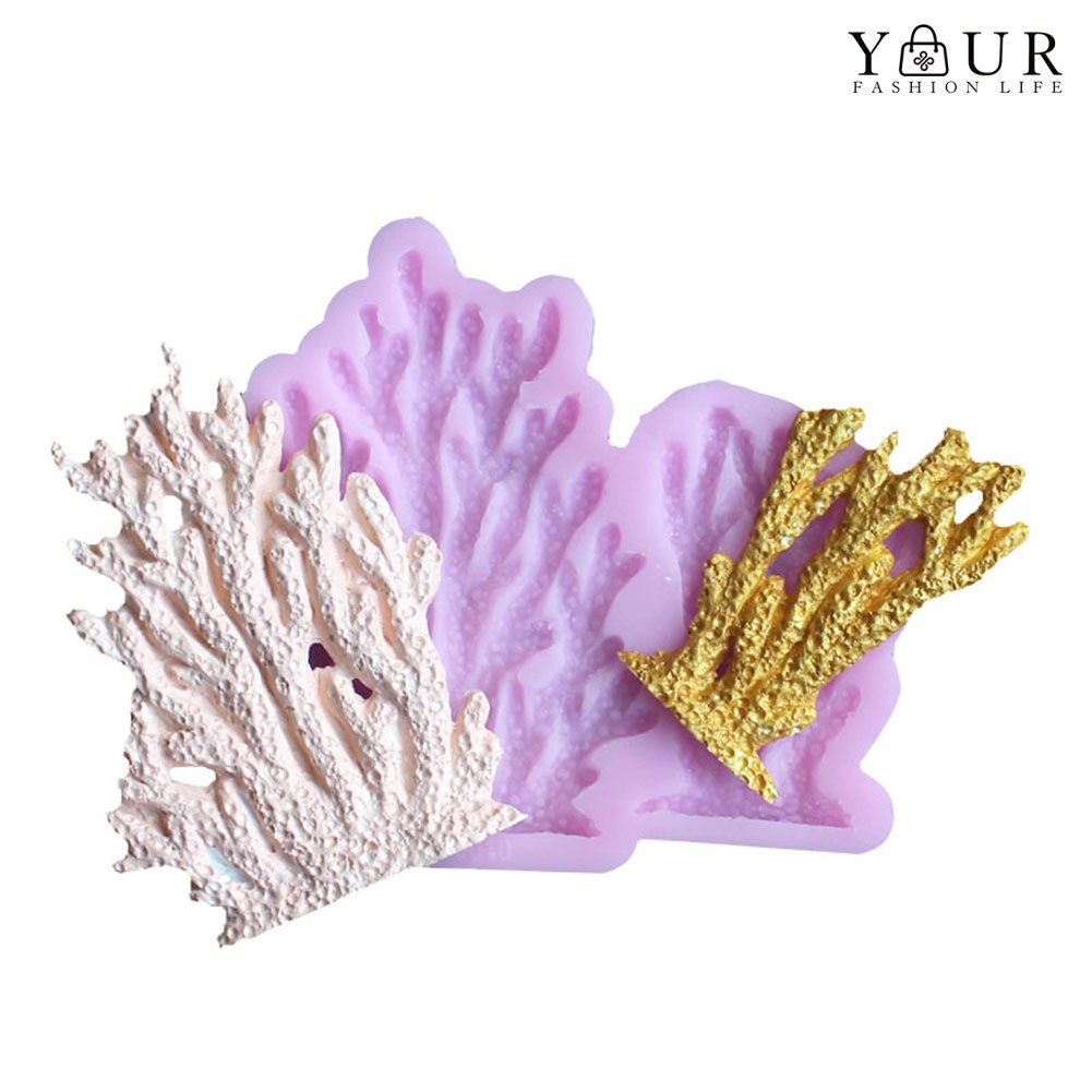 Khuôn Silicone Tạo Hình San Hô Trang Trí Bánh DIY