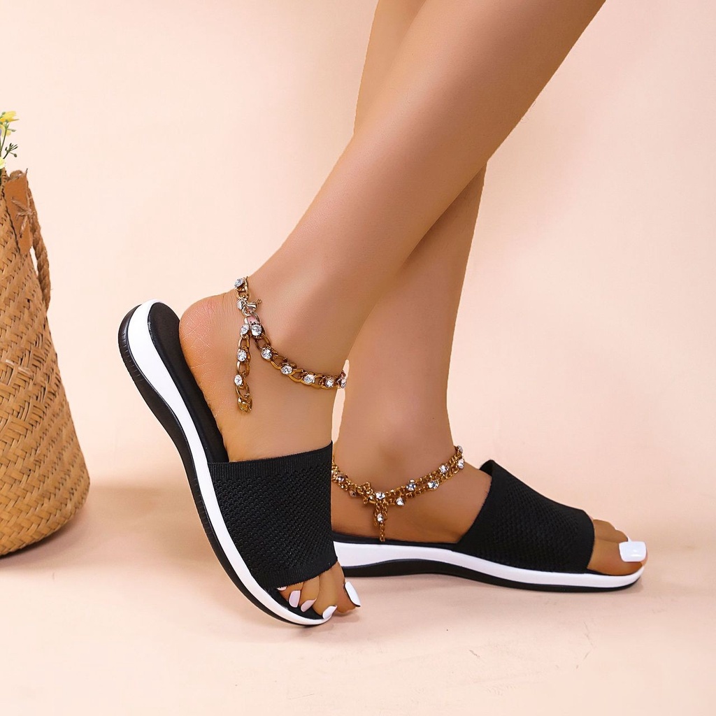 Big Size 35-43 Dép Nữ Vải Dệt Thời Trang
