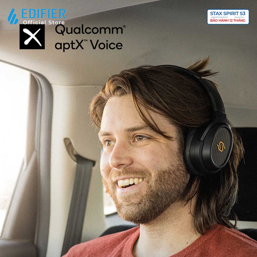Tai nghe Bluetooth 5.2 EDIFIER S3 STAX SPIRIT Chụp tai Planar Magnetic Snapdragon Sound Hires Audio Hàng chính hãng