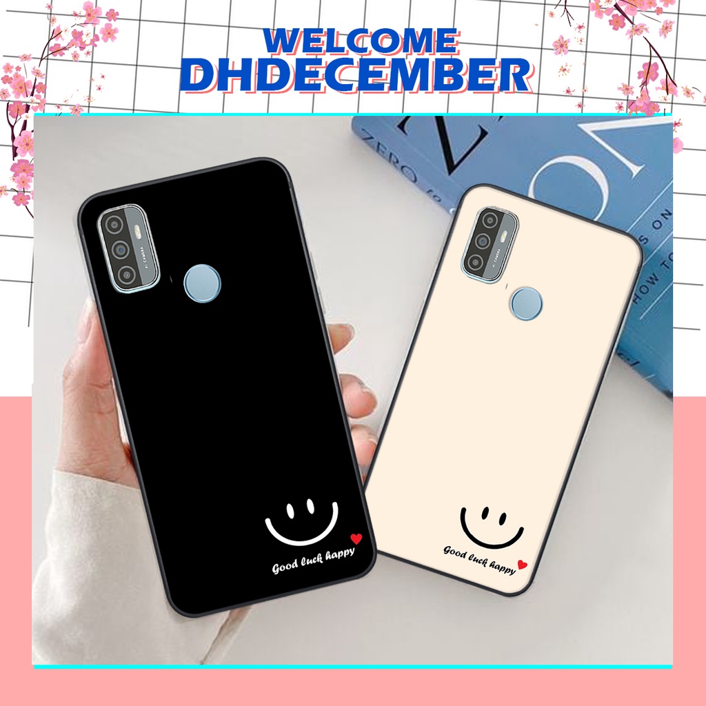 Ốp lưng Oppo A53 in hình nice ,good luck happy ốp xinh viền dẻo đẹp chất