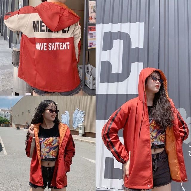 Áo khoác kaki unisex nam nữ phối màu meizifei có ảnh thật | BigBuy360 - bigbuy360.vn