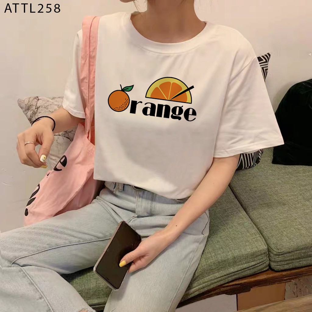 [FREE SHIP ĐƠN TỪ 50K] Áo phông cam ORANGE in ngực HARI0520 1