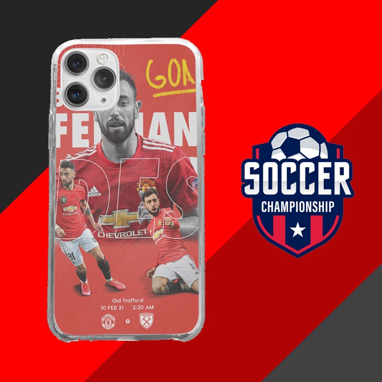 Ốp di động Bruno nhảy múa  tại Old Trafford CLB Manchester United iPhone 7 7P 8 8P X Max 11 12 Pro Max  FOO20210211