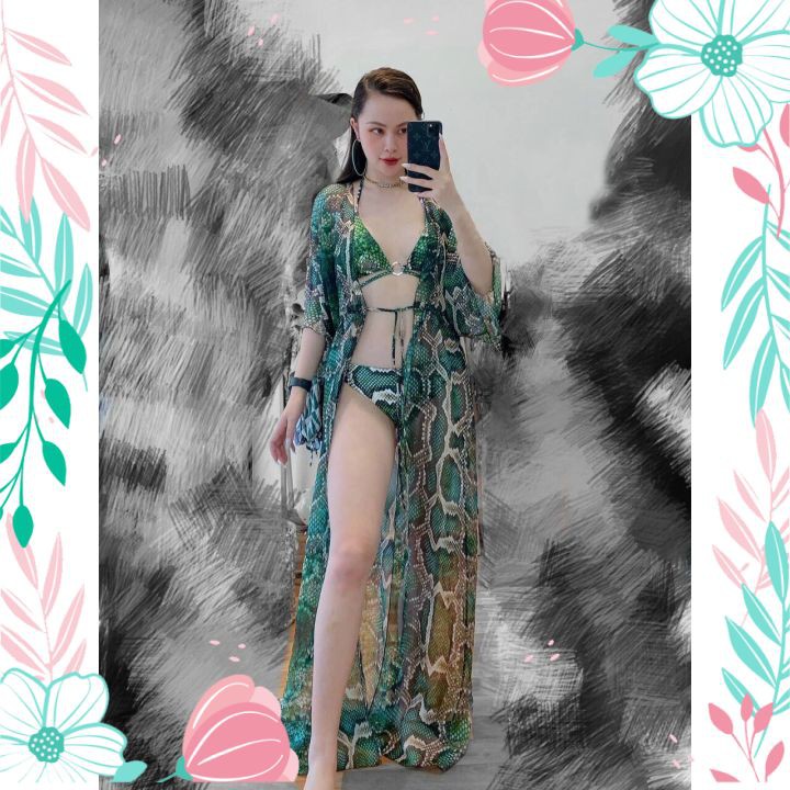 Set Bộ Bikini Nữ 3 Chi Tiết Tắm Biển Thời Trang | BigBuy360 - bigbuy360.vn