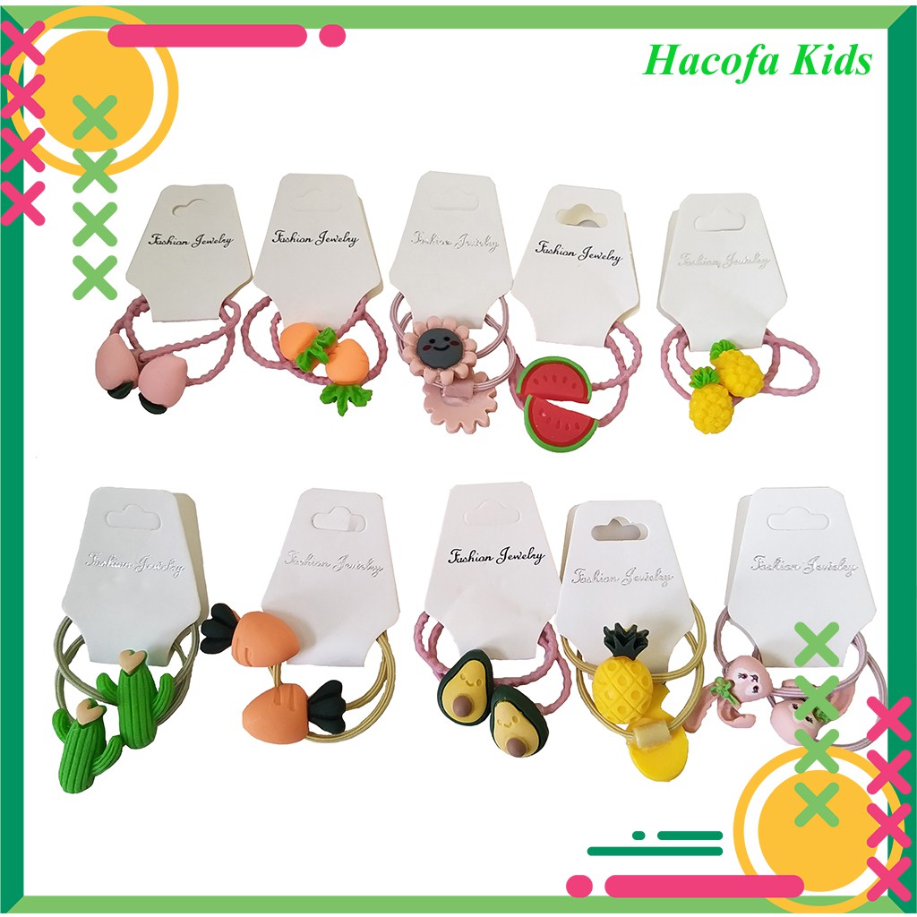 Dây Buộc Tóc💖Set 10 Chun Buộc Tóc Cho Bé