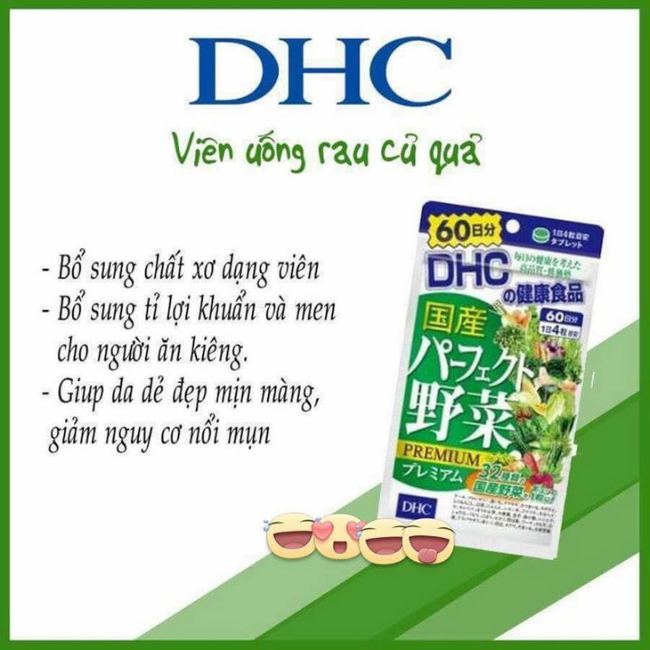 Viên rau củ quả DHC bổ sung đầy đủ dưỡng chất