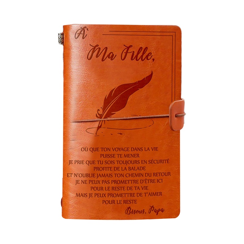 Wer Sổ Tay Nhật Ký Phong Cách Vintage Di Động Với Dây Đeo Đàn Hồi Khóa Có Thể Nạp Lại Cho Nam Và Nữ Gi
