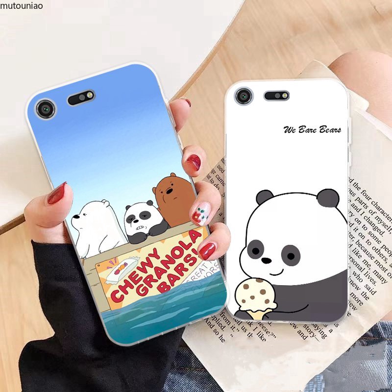 Ốp điện thoại silicone mềm họa tiết gấu 2 cho Sony Xperia Z3 Z5 XZ1 XZ2 XZ Premium XZ3 XZ4 Compact