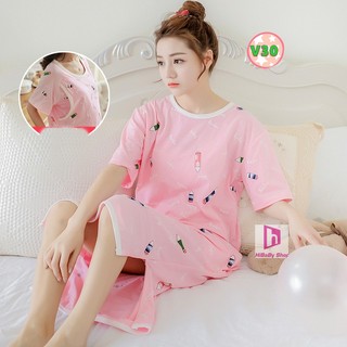 Váy bầu sau sinh cho con bú v30