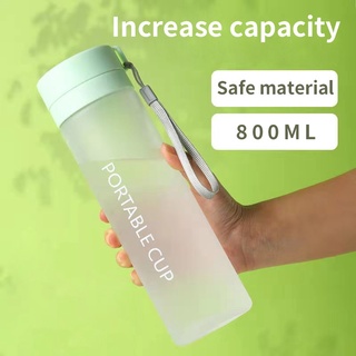 Bình nước nhựa trong suốt thiết kế đơn giản dung tích 600ml / 800ml