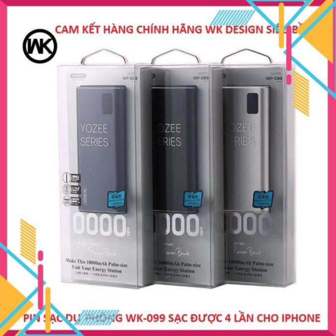 Mua ngay Pin Sạc Dự Phòng Chính Hãng WK Design Model WP-099 Dung Lượng 10000mAh Siêu Bền [Freeship 10k]