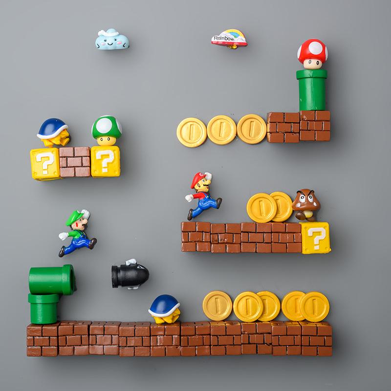 Nam Châm Trang Trí Tủ Lạnh Hình Super Mario Dễ Thương