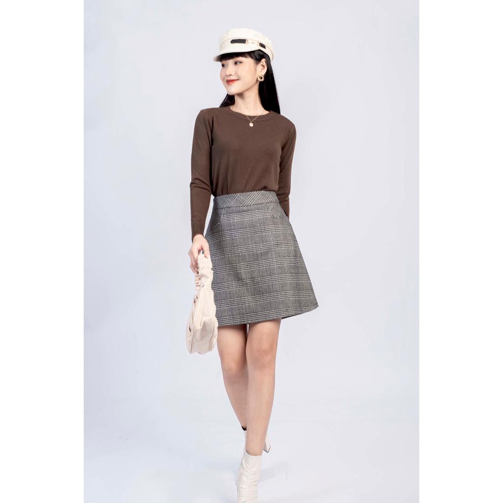 Chân váy dạ, dáng ngắn MMOutfit M-JU060721099